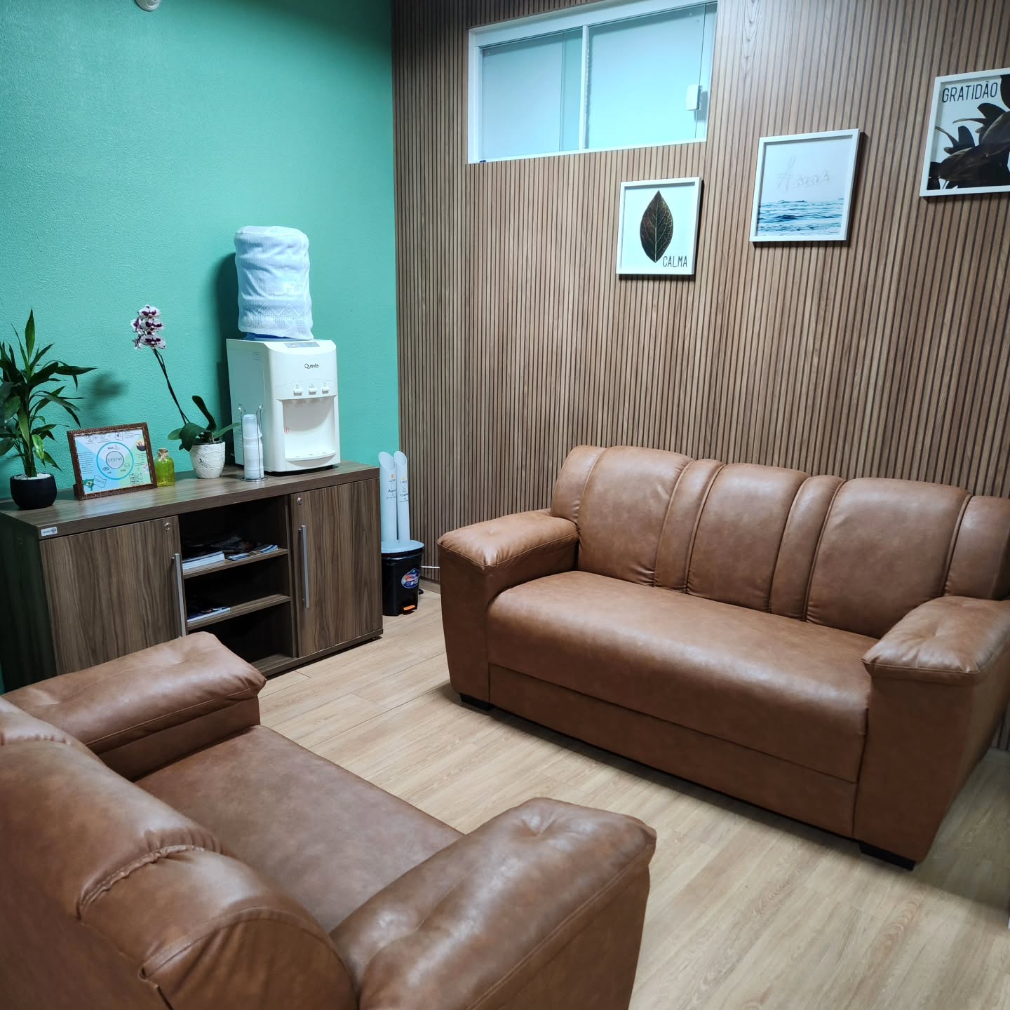 Sala de visitas da clínica